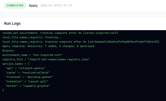 Apply running